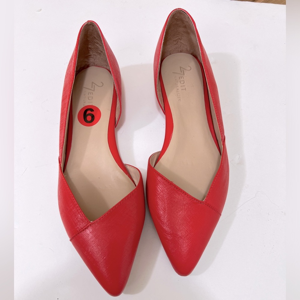Naturalizer 27 edit women’s Karla Retro poppy red ballerina Flats size 6 NWOT